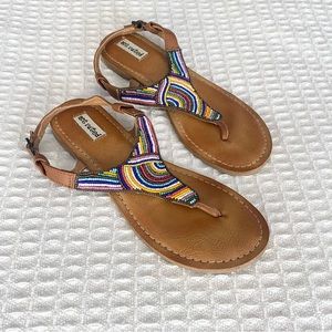 not rated beaded thong sandals size 7